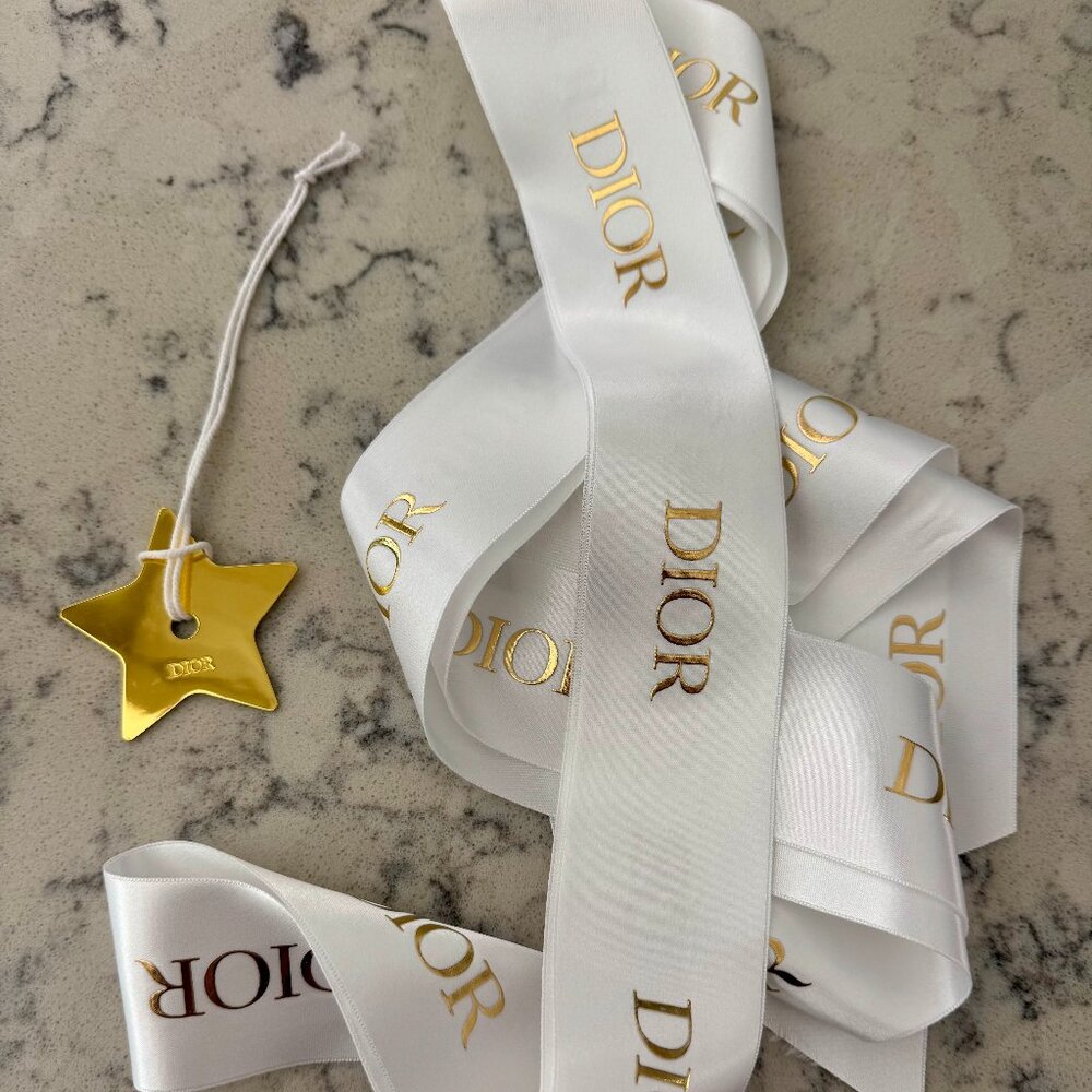 Dior Satin Ribbon and metal charm